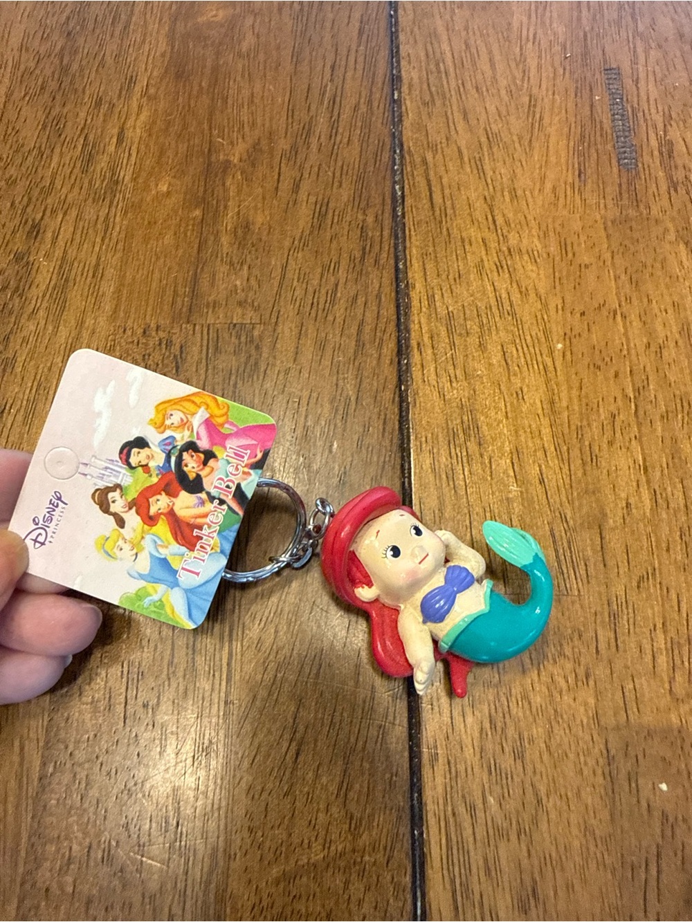 Disney Ariel Plush Keychain - Red Hair, Teal Tail